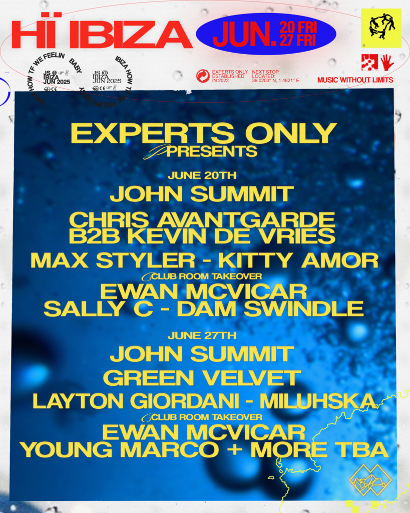 John Summit’s Experts Only at Hï Ibiza 2025 – Lineup: